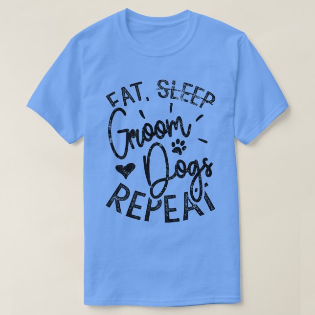 Camiseta Perros de Eat Groom Repito, Perro gracioso (Diseño del anverso)