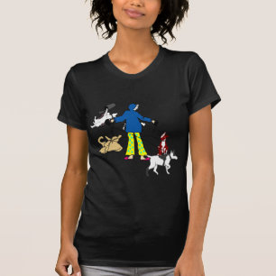 Camiseta Perros de Flyball que caminan