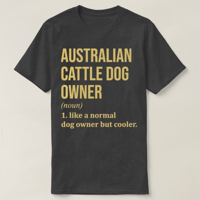 Camiseta Perros de ganado de Australia (Diseño del anverso)