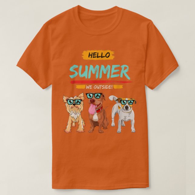 Camiseta Perros de Guay que aman el verano  (Diseño del anverso)