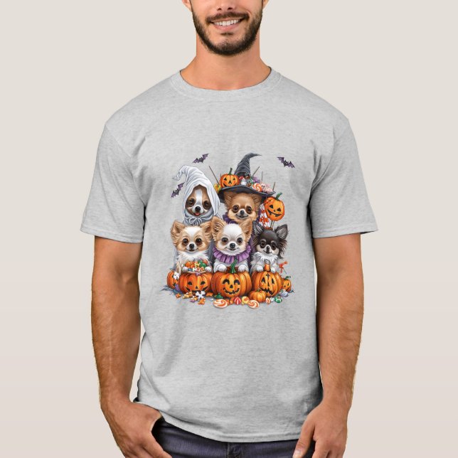 Camiseta Perros de Halloween Chihuahua (Anverso)