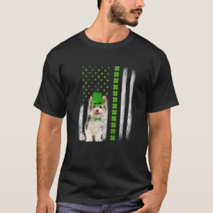 Camiseta Perros de la bandera norteamericana de Yorkshire T