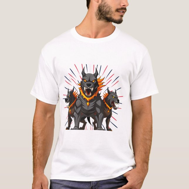 Camiseta Perros De La Guardia Enérgica - ¡Desaten Su Poder! (Anverso)