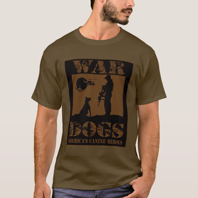 Camiseta Perros de la Guerra del Pastor Alemán (Anverso)