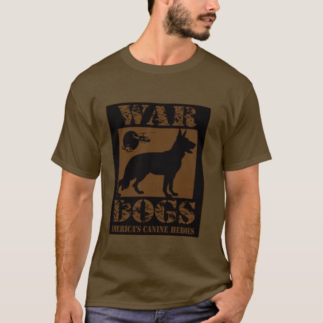Camiseta Perros de la Guerra del Pastor Alemán (Anverso)