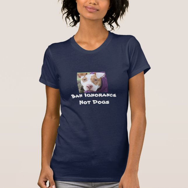 Camiseta Perros de la ignorancia de la prohibición no (Anverso)