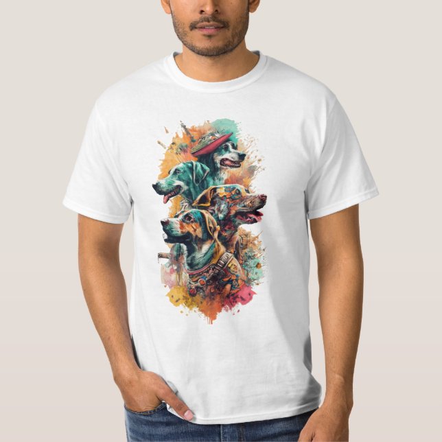 Camiseta Perros de la mafia siciliana increíblemente bellos (Anverso)