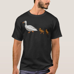 Camiseta perros de laboratorio de chocolate con pato