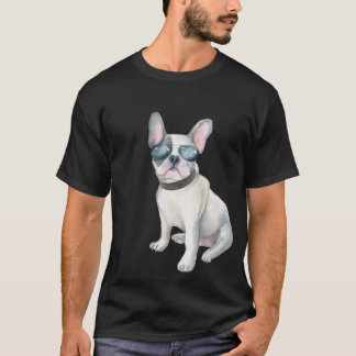 Camiseta Perros de los aviadores del bulldog francés de