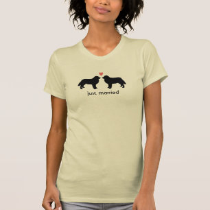 Camiseta Perros de montaña de Berna con corazón y texto