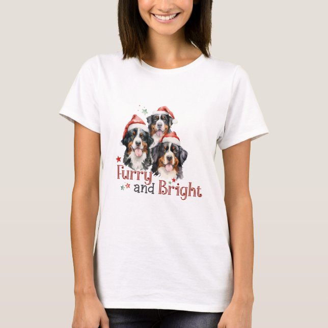 Camiseta Perros de montaña de Berna Luminosos y Luminosos (Anverso)