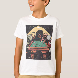 Camiseta Perros De Noche De Juego En Billiards Pool Table S