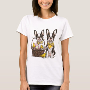 Camiseta Perros de Pascua de Boston Terrier
