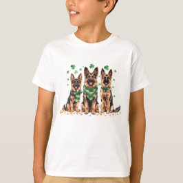 Camiseta Perros de pastores alemanes del Día de San Patrici