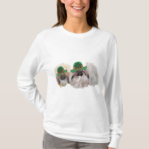 Camiseta Perros de Pekín celebran el Día de San Patricio