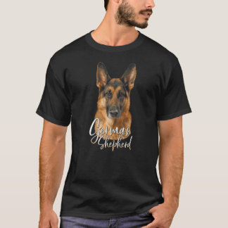 Camiseta Perros de perro agudos de pastor alemán