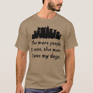 Camiseta Perros de perro amigos familiares