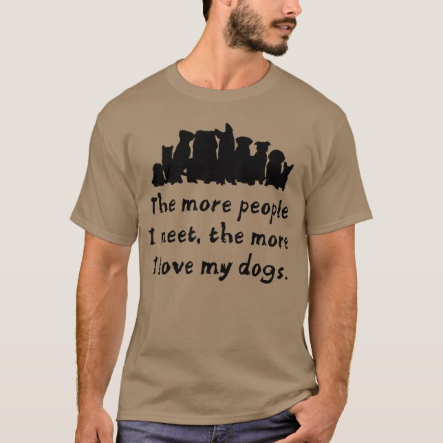 Camiseta Perros de perro amigos familiares (Anverso)