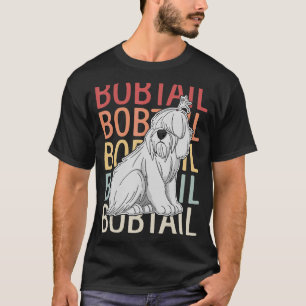 Camiseta Perros de perro Bobtail Reproductores de perro dic