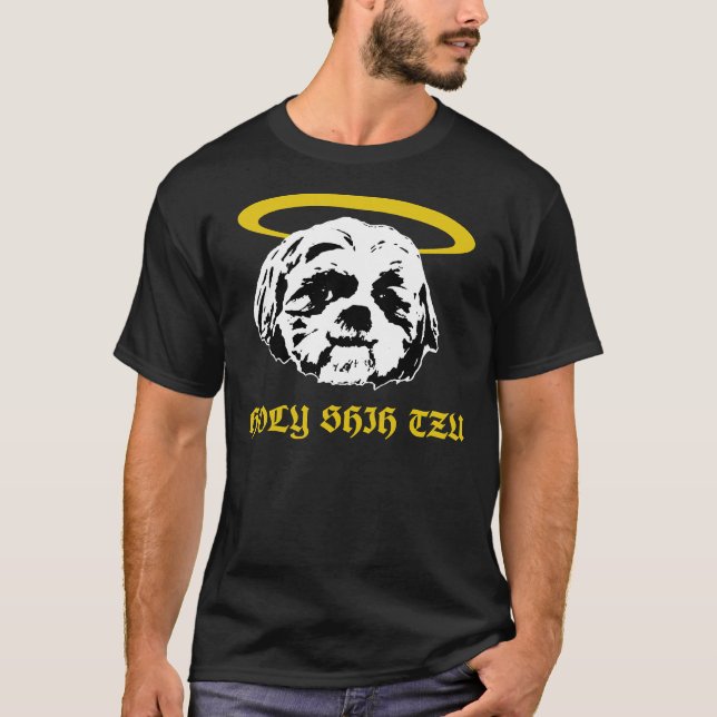 Camiseta Perros de perro de la Santa Shih Tzu (Anverso)