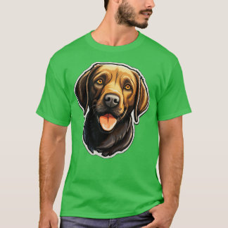 Camiseta Perros de perro de labrador negro lindo labradores