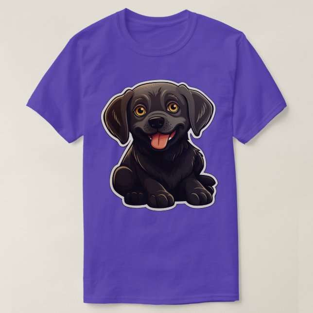 Camiseta Perros de perro de labrador negro lindo labradores (Diseño del anverso)