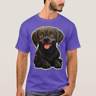 Camiseta Perros de perro de labrador negro lindo labradores