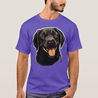 Camiseta Perros de perro de labrador negro lindo labradores