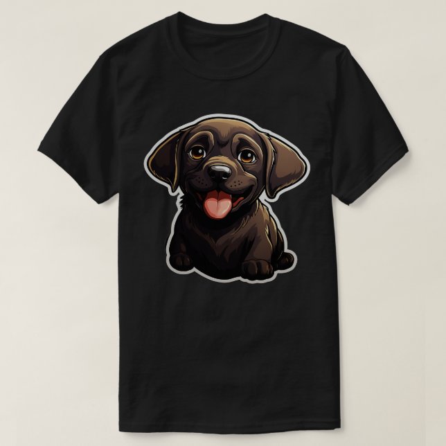 Camiseta Perros de perro de labrador negro lindo labradores (Diseño del anverso)