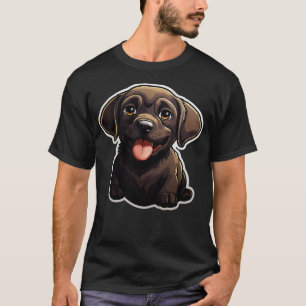 Camiseta Perros de perro de labrador negro lindo labradores