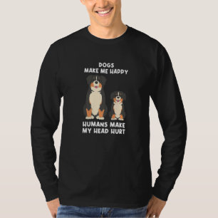Camiseta Perros De Perro Mamá Ropa Me Hacen Humanos Felices