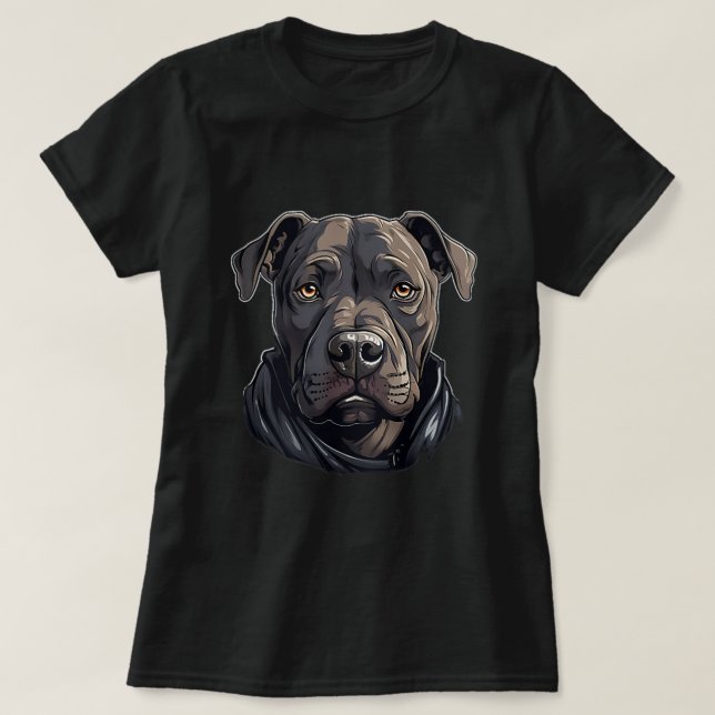 Camiseta Perros de Pitbull Cute Dogs Pitbulls 1 (Diseño del anverso)