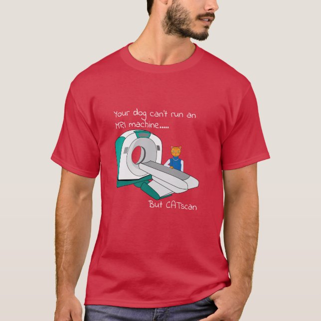 Camiseta Perros de Punny no pueden correr una resonancia ma (Anverso)