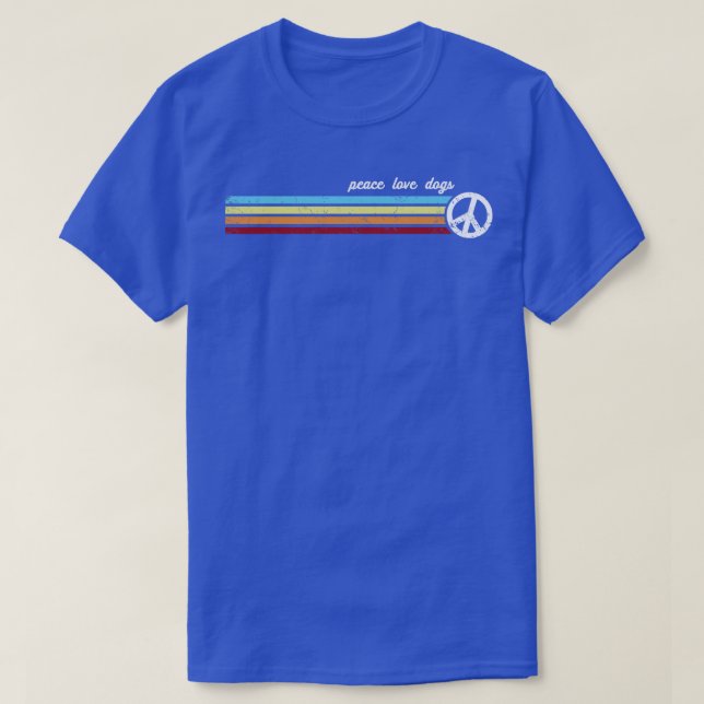 Camiseta Perros de rayas retro (Diseño del anverso)