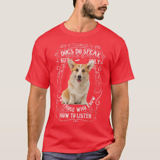 Camiseta Perros de raza de perro Corgi hablan