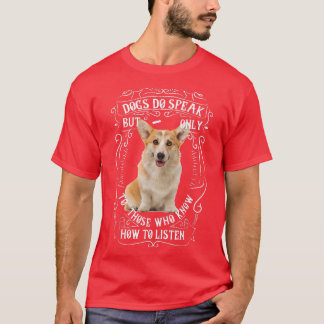 Camiseta Perros de raza de perro Corgi hablan