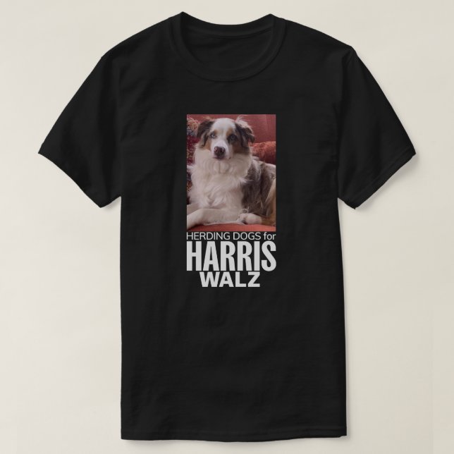 Camiseta Perros de rebaño para Harris/Walz (Diseño del anverso)