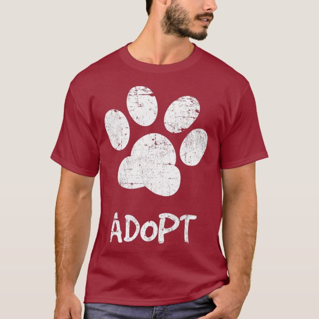 Camiseta Perros De Rescate - Adoptar Perros - Adopción Dop (Anverso)