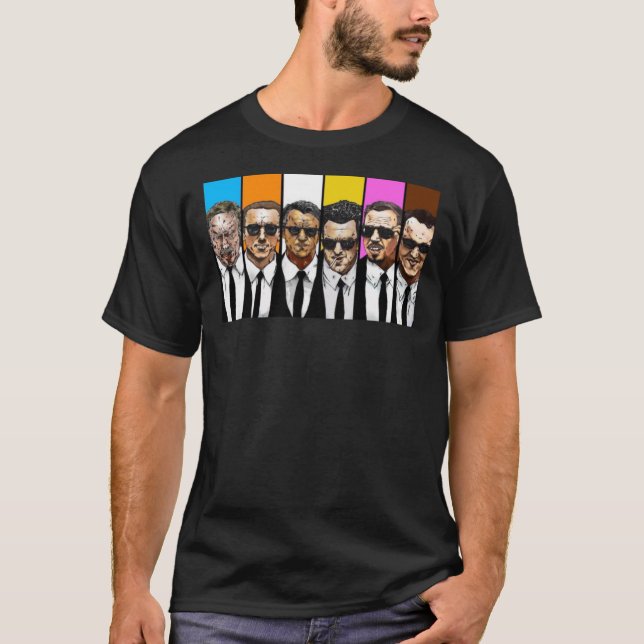 Camiseta Perros de reservorio - Gangsters Ilustrados Classi (Anverso)
