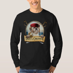 Camiseta Perros Del Caribe Lindo Perro Pirata Shih Tzu