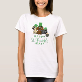 Camiseta Perros del Día de San Patricio, Gorras de Leprecha