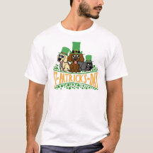 Perros del Día de San Patricio Leprechaun Gorra Sh