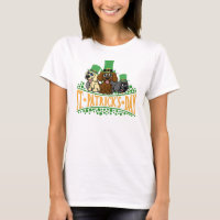 Perros del Día de San Patricio Leprechaun Gorra Sh