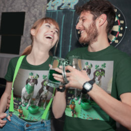 Camiseta Perros del Día de San Patricio listos para Fiesta