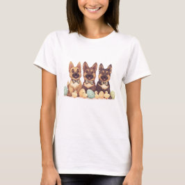 Camiseta Perros del Pastor Alemán de Pascua