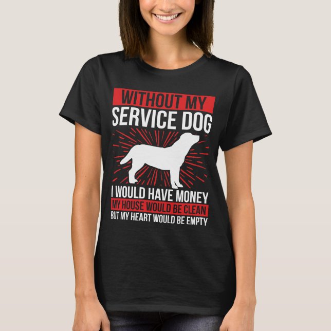Camiseta Perros del Servicio de Protección Animal Emocional (Anverso)