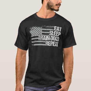 Camiseta Perros del Tren del Sueño Repiten La Bandera De Lo