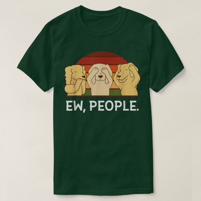 Camiseta Perros divertidos de ironía  (Diseño del anverso)