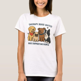 Camiseta Perros Divertidos de Mujeres Apoyando a la Gente