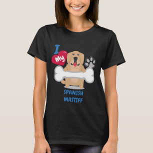 Camiseta Perros divertidos del MASTÍN del perro de la idea